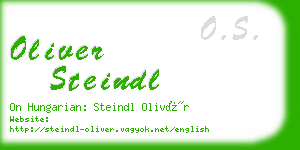 oliver steindl business card